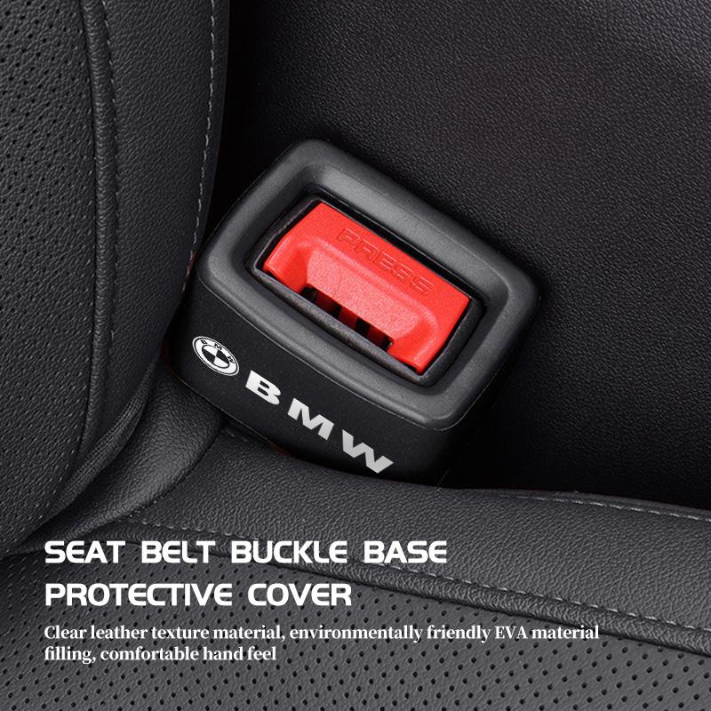 Car Seat Belt Buckle Anti-Scratch Safety Belt Base Protector Clip For BMW M 1 3 4 5 6 7 Series M3 M6 F01 F02E34 E36 E70 F10 X6 KF6