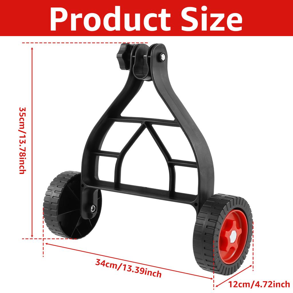 String Trimmer Wheel Attachment Lawn Mower Auxiliary Wheel for String Trimmer Weedeater Grass Cutter Brush Cutter Garden 26-28mm