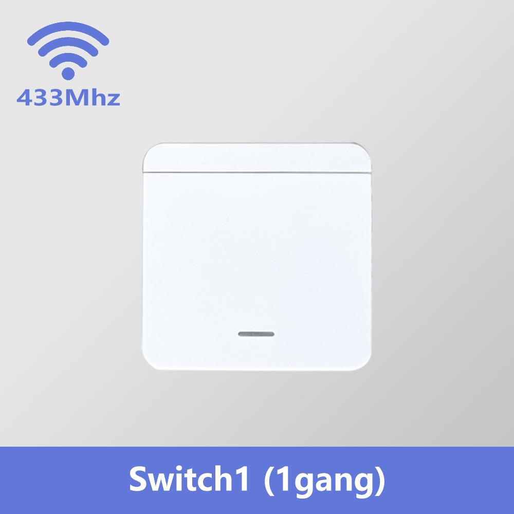 Радиочастотный 433 МГц Умный выключатель света Мини DIY Беспроводной пульт дистанционного управления 1/2/3 клавиши Настенный панельный выключатель Релейный приемник 16А Модуль автоматизации