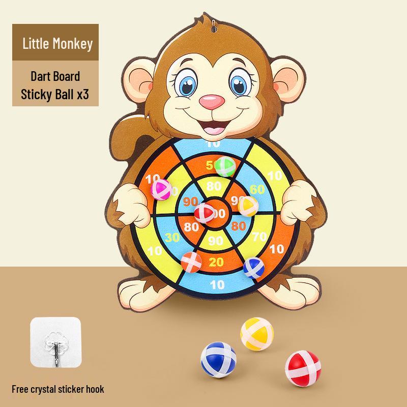 Kids' Sticky Ball Dartboard: Indoor/Outdoor Parent-Child Educational Toy