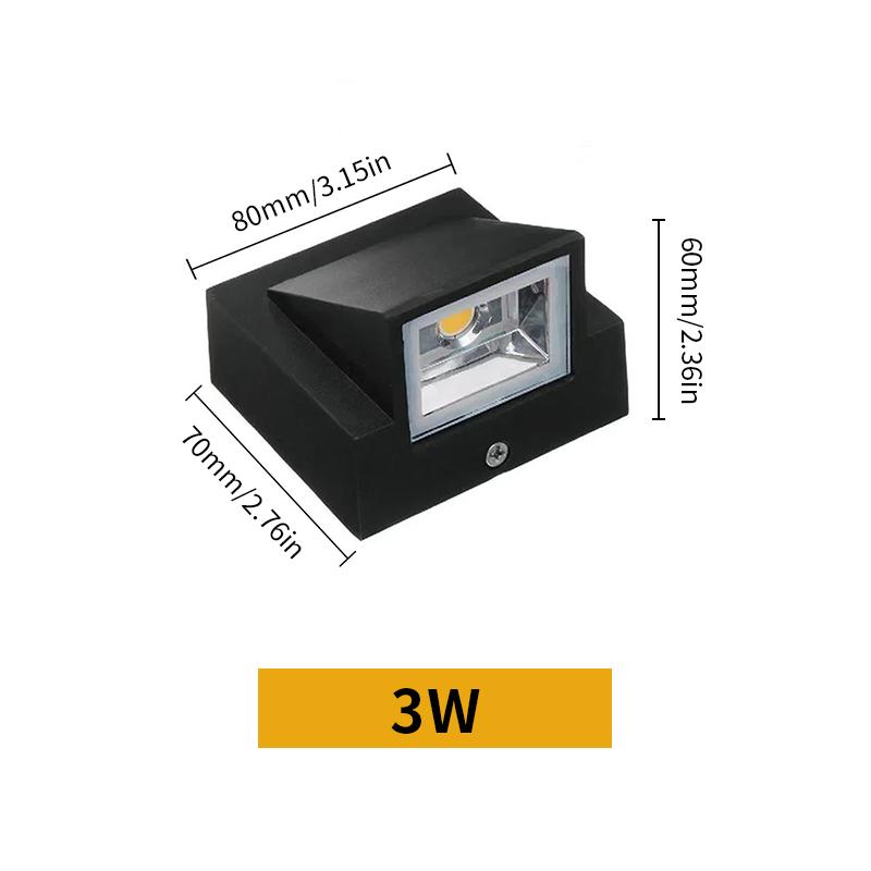 Светодиодный настенный светильник 85-265 В 3 Вт 6 Вт холодный белый теплый белый высокая яркость энергосберегающий для помещений и улицы современный для дома и сада