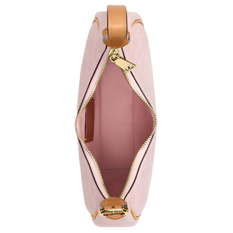 Coach Сумка Carmen Crossbody 20 Регулируемый ремень Принт Модная Сумка Новый Месяц Цветочный кулон Сумка через плечо Маленькая Женская сумка через плечо Розовый CDW86-IMPO