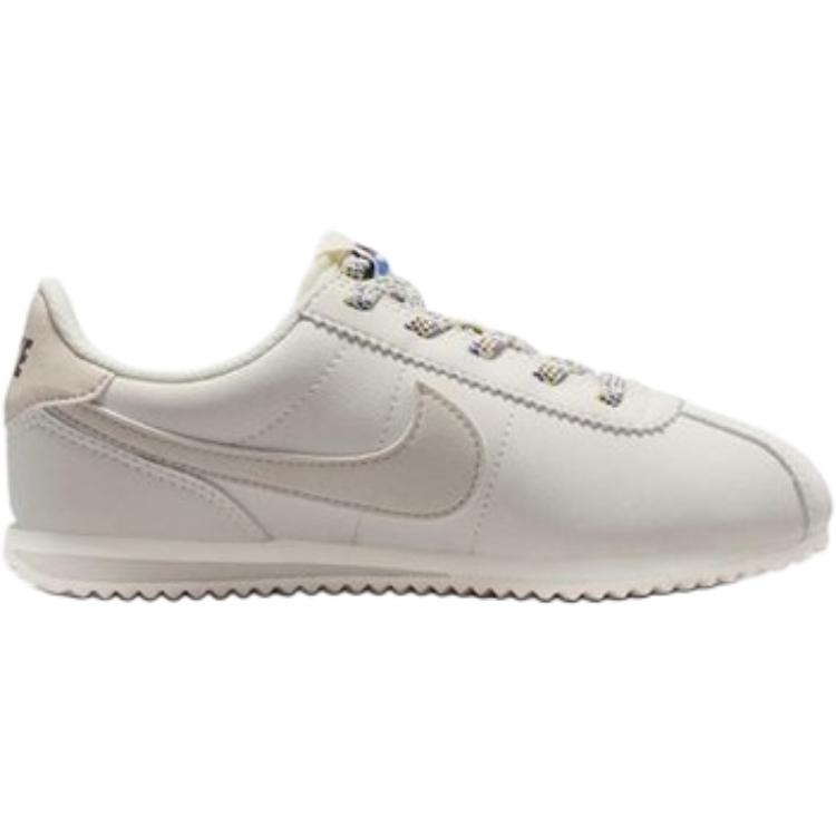 Nike Cortez EasyOn Abrasion Resistant Low top Kids Lifestyle Shoes Ecru Kids' IH7661-001