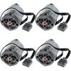 TEESE 4-Piece Technic Electric Motor Set, XL, with Electric Motor, Compatible with LEGO Technic Parts, Replacement Parts for MOC Projects