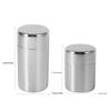 400 мл/550 мл банка для чая из нержавеющей стали с двойной крышкой, влагонепроницаемая и запахонепроницаемая герметичная банка для чая, с внутренним отсеком для хранения