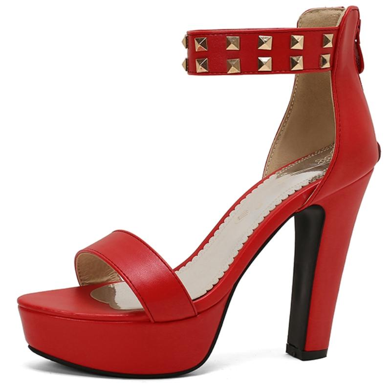 Модные женские босоножки, летняя обувь на платформе, желтые, красные, на высоком каблуке, шлепанцы с ремешками на щиколотке, черные, синие, свадебные туфли для вечеринок, женские, большого размера