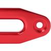 10 Inch Billet Polished Aluminum Bolt-Pattern Hawse Fairlead Synthetic Winch 8000-15000 LBs For ATV/UTV Rope Cable (Anodized Red, 10'')