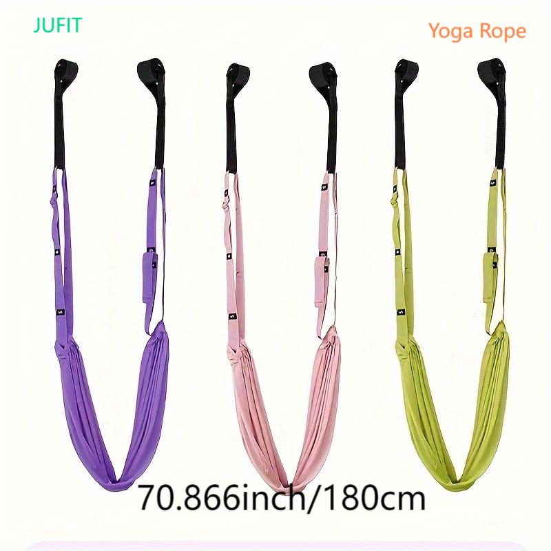 JUFIT Yoga Fitness Belt with Newly Widened Design, Yoga Artifact, Safe and Durable
