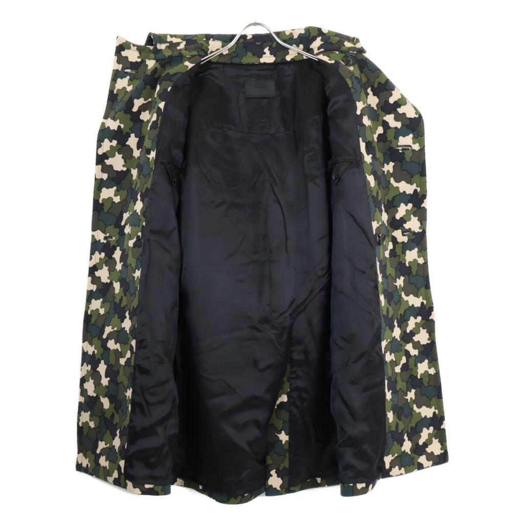 Prada 10AW UGW921 Двубортное пальто-жакет 48 хаки Б/у