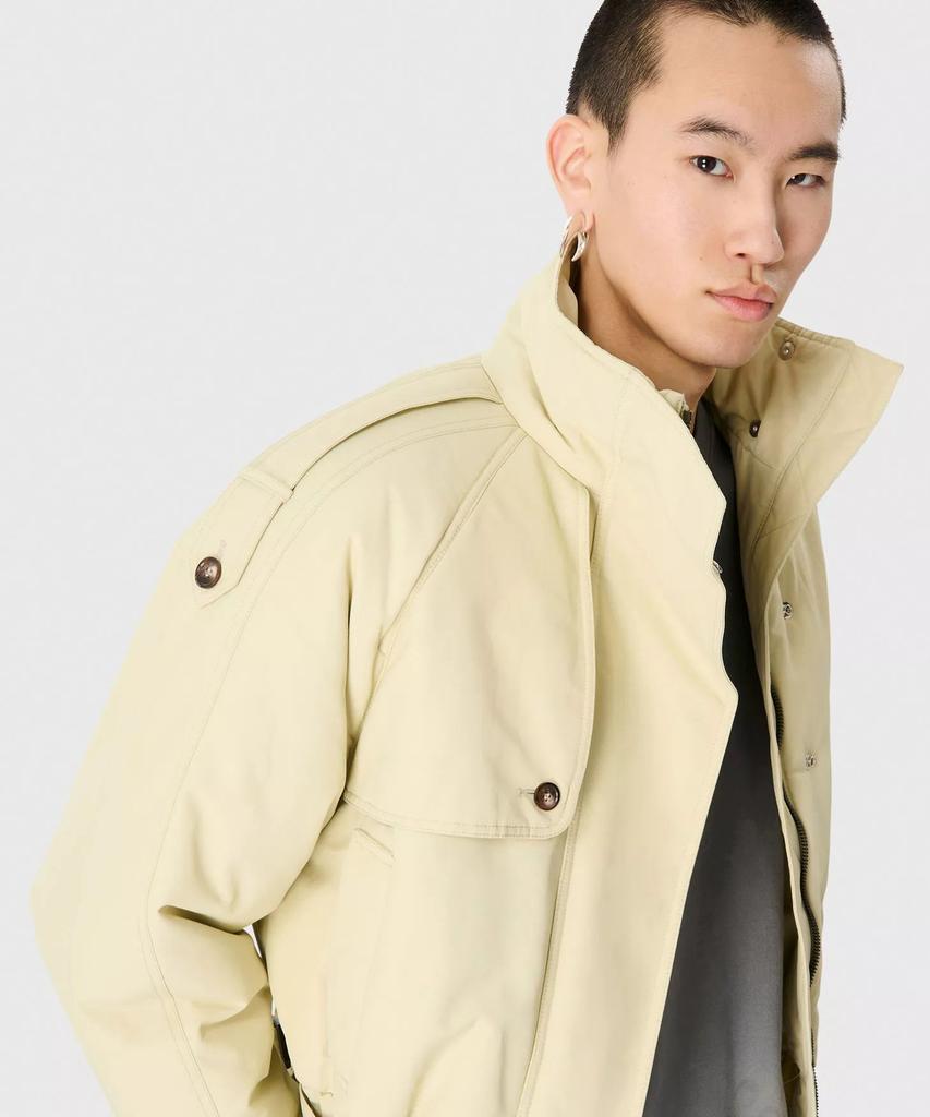 Marine Serre (U) Regenerated Gabardine Twill Bomber Jacket Light Beige Regenerated Gabardine Twill Bomber Jacket Bg10 Light Beige