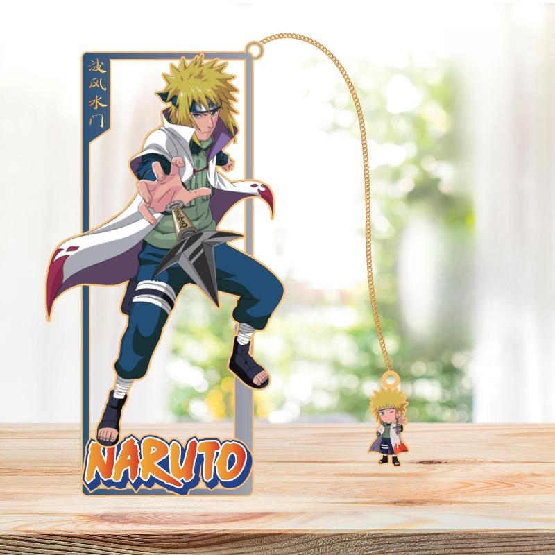 Металлический набор закладок для книг из аниме NARUTO Какаши Саске Учебные канцелярские принадлежности Косплей Подарок