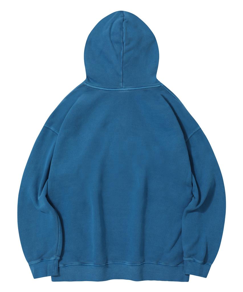 [M~4XL] Худи с пигментным логотипом Arch_Синий