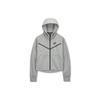 Спортивная толстовка с капюшоном Tech Fleece Windrunner на молнии Темно-серый меланж Черный Для женщин CW4299-063