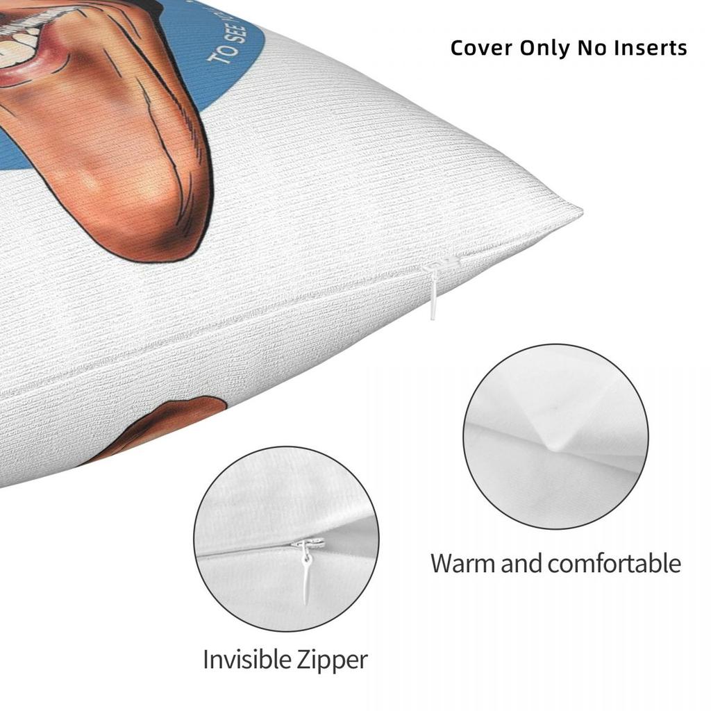 Bruce Forsyth Cartoon Pillowcase Polyester Linen Velvet Printed Zip Decor Pillow Case Bed Cushion Cover
