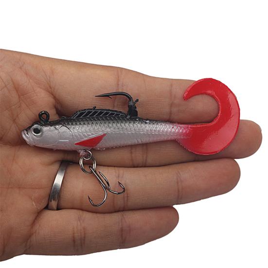 8,5 см/7,8 г рыболовная приманка яркий цвет рыболовный крючок мягкая силиконовая приманка для рыбалки