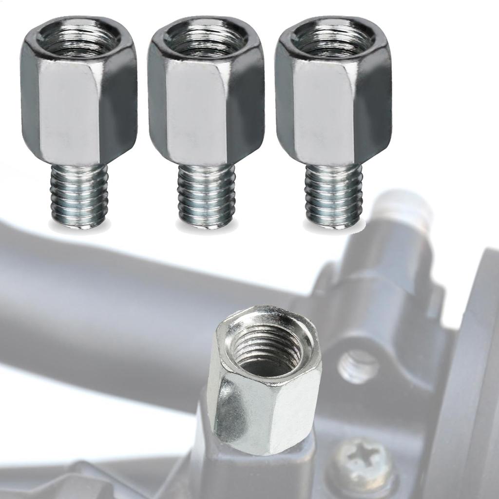 Motorcycle Mirror Adapter 4pcs Screw Conversion Adapter for M8/M10 Motorcycle Mirror Height Adjustable High