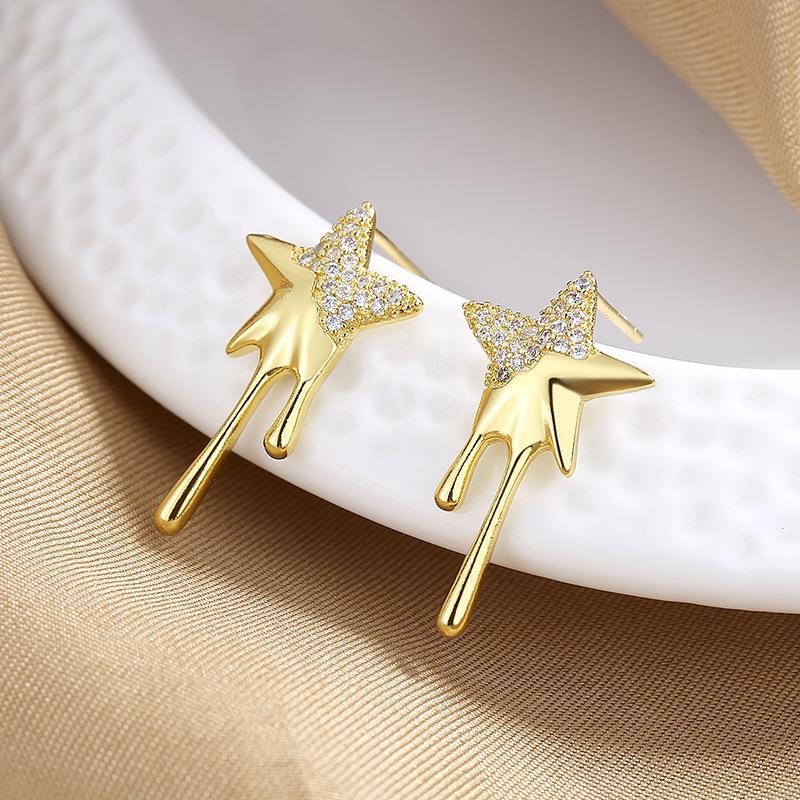 New 925 Sterling Silver AAA Zircon Stud Earrings for Women Fashion Exquisite Student Girlfriend Jewelry Accessories Heart Gift