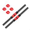 2 Pieces Dumbbell Bars Barbell Handle Dumbellsweights Set with 4 Collars for Weightlifting Exercise