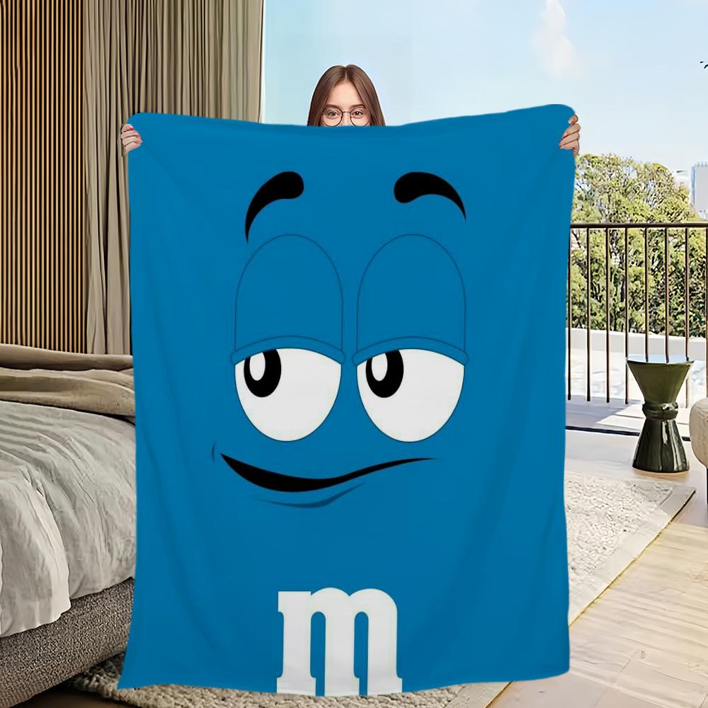 Забавный M-M&M-M's Skicomfort теплый Мягкий Домашний Детский Обед Одеяло Подходит для Гостиной Офиса Ежедневных Путешествий Подарки