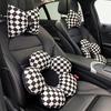 Комплект зимних автомобильных подушек для шеи: Мягкая подушка-бант для поддержки головы и талии для тепла.