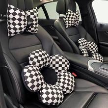 Комплект зимних автомобильных подушек для шеи: Мягкая подушка-бант для поддержки головы и талии для тепла.
