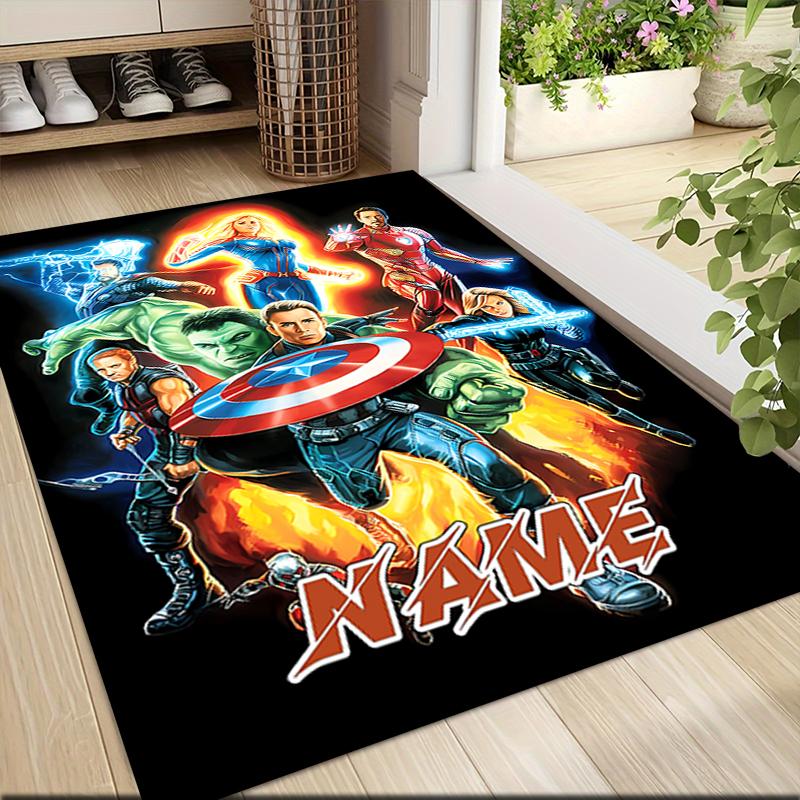 Custom Name Avengers Infinity War Characters Carpet Rug Customizable Soft Washable Anti-Slip Home Living Room Sofa Mats Personalized Rug. 0909162