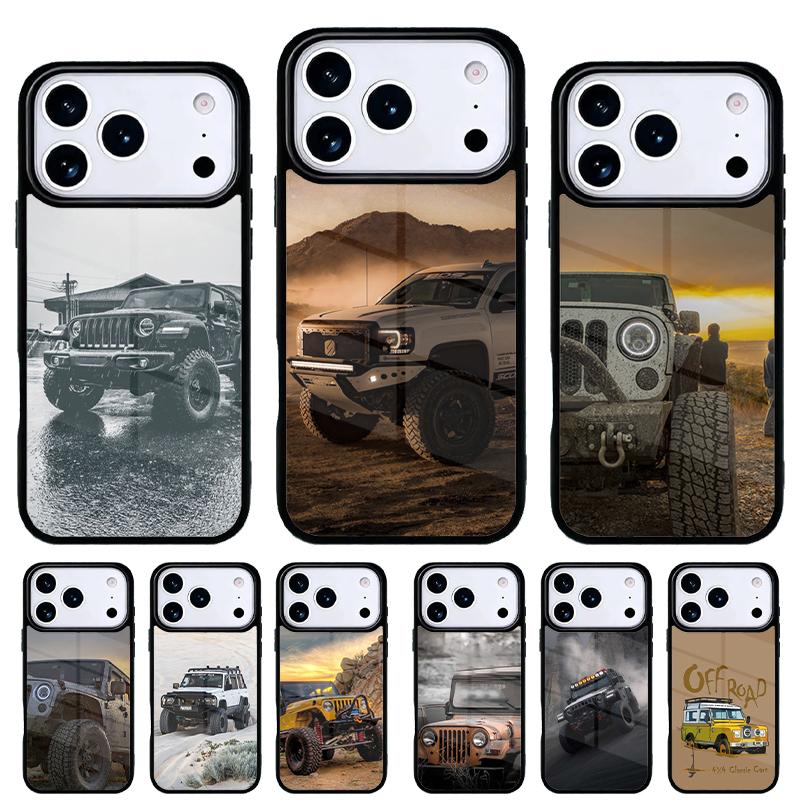 Off-Road Cars Male Men Phone Case for iPhone 17 Air 16e 15 14 13 Pro Max Back Cover for 12 11 Pro Coque