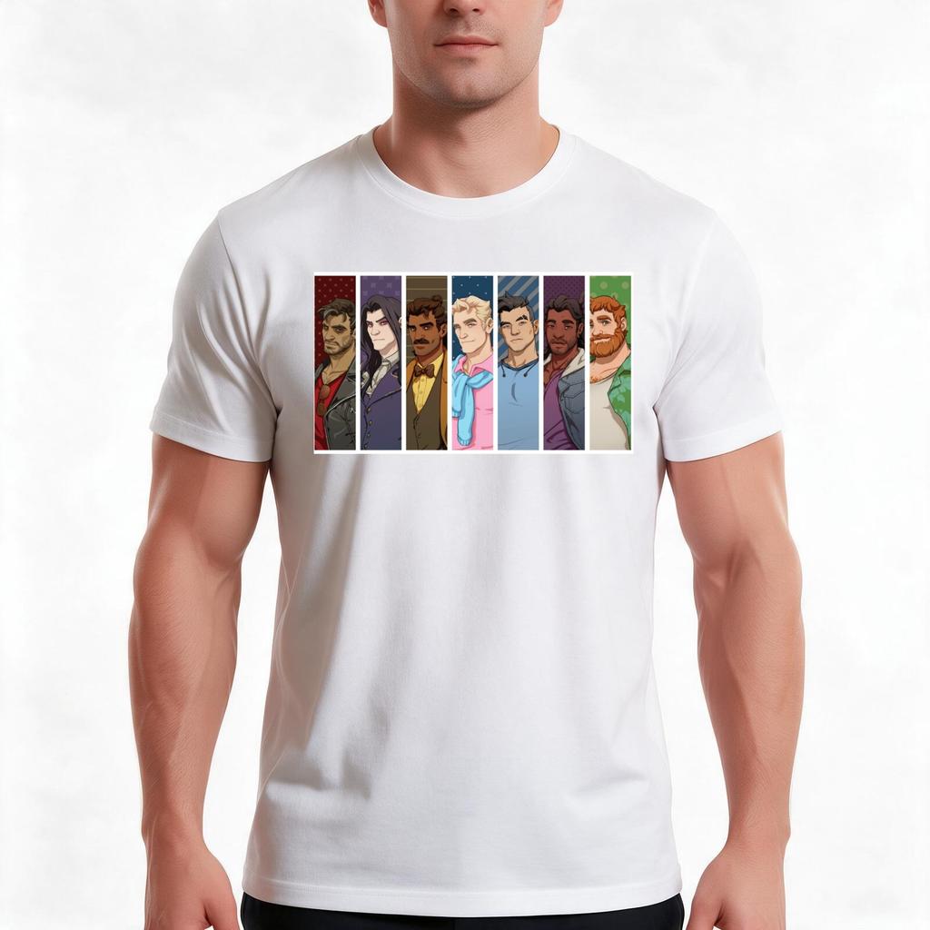 Dream Daddy A Dad Dating Simulator Poster Tshirt Summer Casual Cotton Tee Oversized Streetwear Tops Vintage Graphic Print
