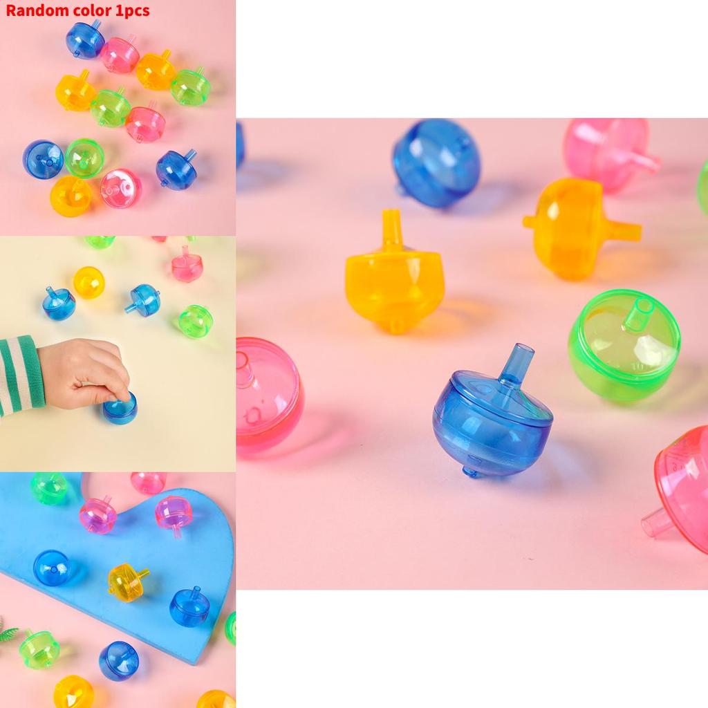 Classic Transparent Gyroscope Toy For Kids Plastic Handheld Creative Gift For Children