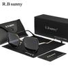 RBsunny Women's Glasses Luxury Brand Design Sunglasses Polarized UV400 Lens Glasses Butterfly Quadrate New In Fashion Eyewear