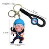 One Piece Keychains Anime Monkey D. Luffy Tony Chopper Roronoa Zoro Cartoon Character Key Chains Keyring Doll Bag Pendent
