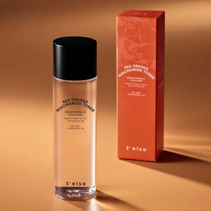 [Осветляющий и тонизирующий]_TLS Красный апельсин Ниацинамид Тонер 150 мл (+ПОДАРОК Красно-оранжевая сыворотка 15 мл)