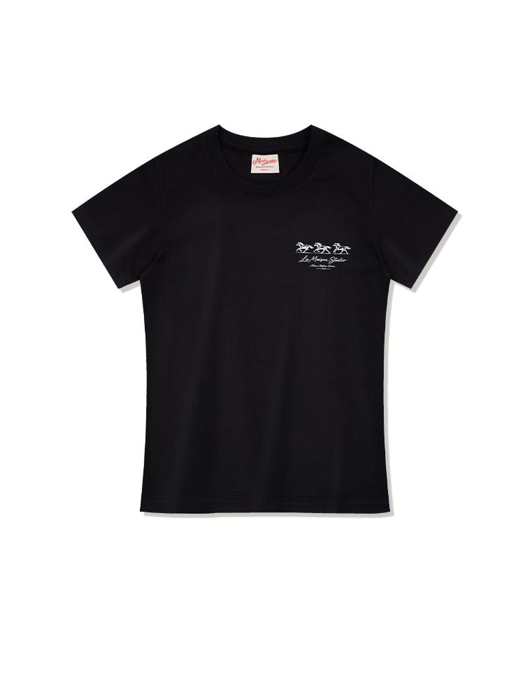 LA MAISON STUDIO Черная футболка Mustang Slim Fit с коротким рукавом (Fcg2Ts770W)