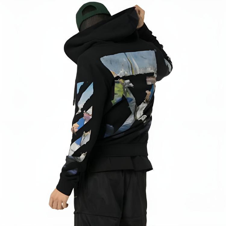 OFF WHITE Свитшот SS19 Унисекс Черный OMBE001R190030121088