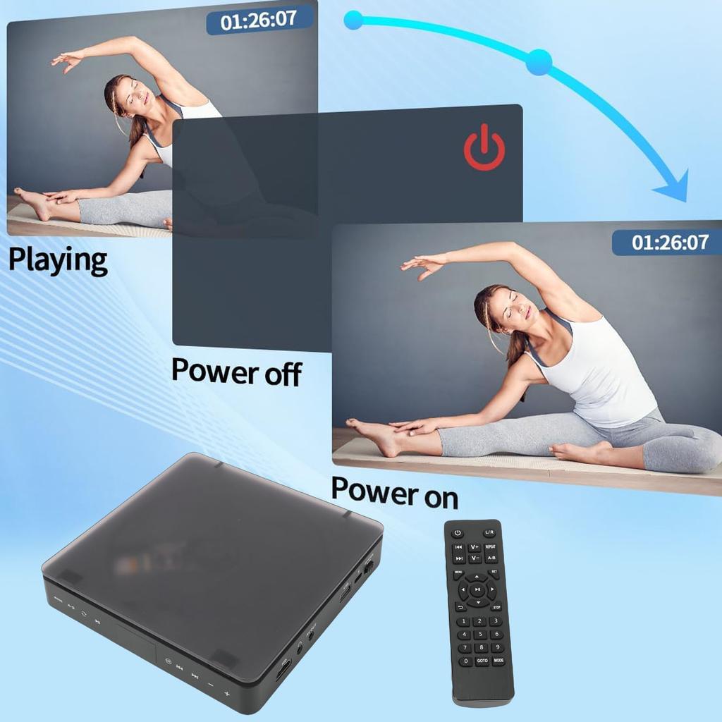 HD DVD Плеер Мультимедийный Интерфейс AV Выход DVD Плеер для Всех Регионов с Пультом Дистанционного Управления для Телевизора Проектора Дисплея ТВ DVD Плеер