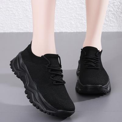 2024 Новая весна и осень женская обувь спортивная обувь кроссовки женская обувь без груза низкая цена скошенные каблуки женщины 39