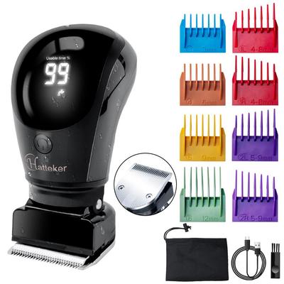 Новый электрический триммер для волос для домашнего использования, портативный, самостоятельная стрижка, полностью моющийся, IPX7, с зарядкой от USB