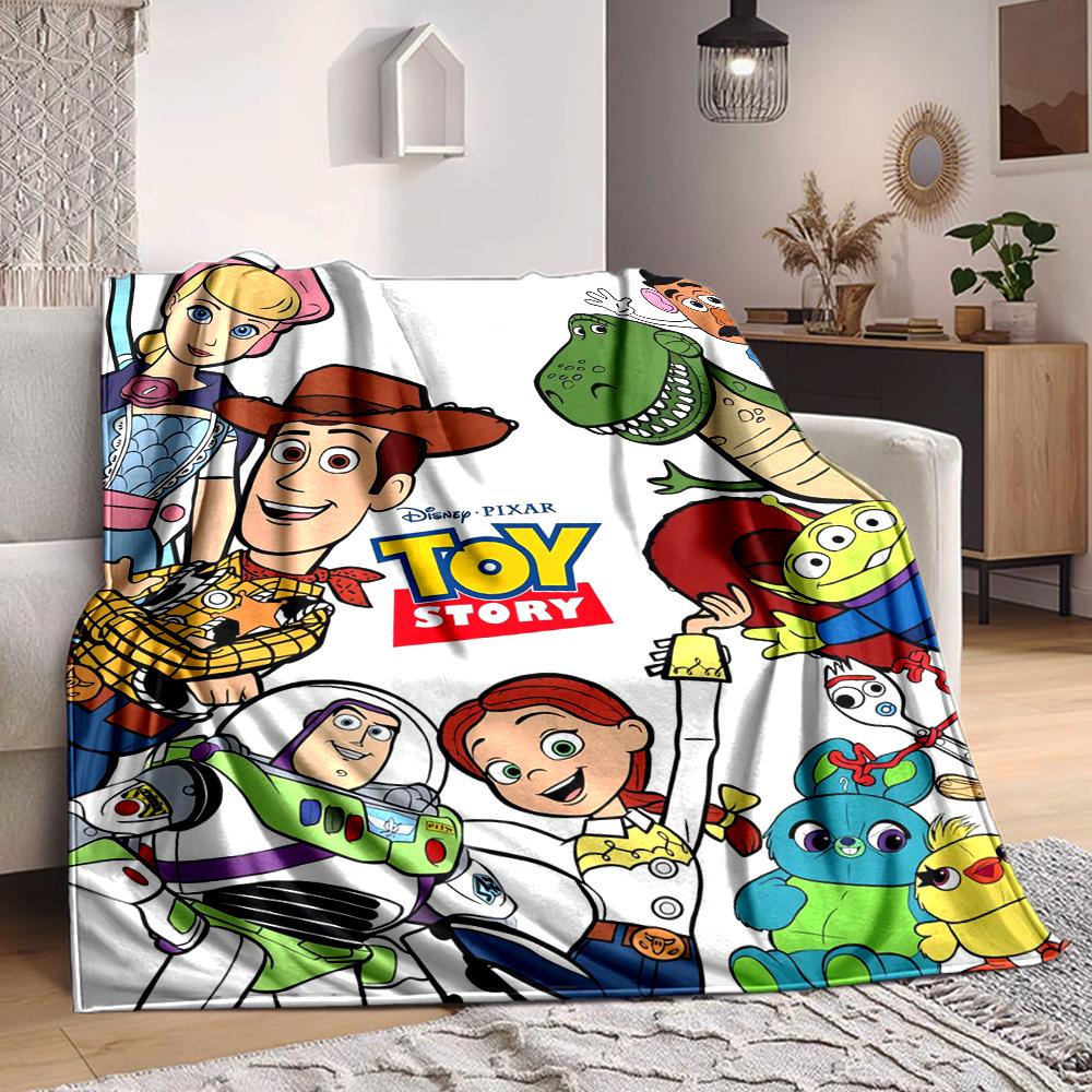 1Pc Toy Story Adventure Blanket Soft And Comfortable Casual Warm Camping Travel Christmas Halloween Xmas Gift M924315