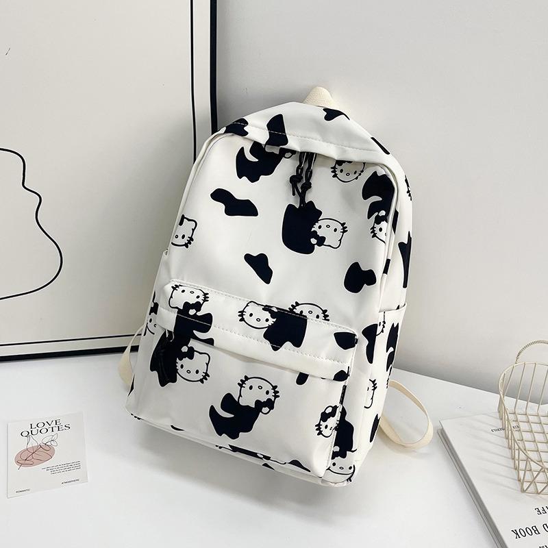 Summer Cat Cute Cartoon Girl Large Capacity Simple College Style Student Campus Backpack