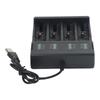 Зарядное устройство для литиевых аккумуляторов 18650 на 1/2/4 слота, USB-зарядное устройство, корпус для аккумуляторов 21700 10400 14500 16340 16650 14650