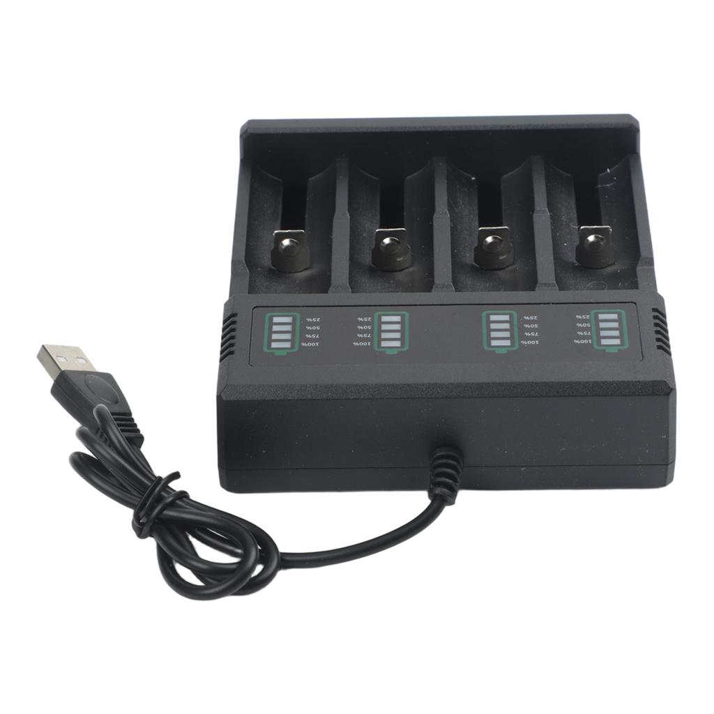 Зарядное устройство для литиевых аккумуляторов 18650 на 1/2/4 слота, USB-зарядное устройство, корпус для аккумуляторов 21700 10400 14500 16340 16650 14650