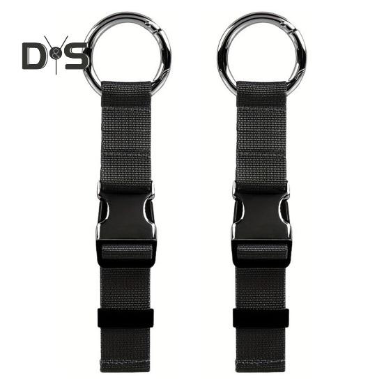 1/2 шт. багажный ремень, регулируемый держатель для куртки, прочный чемодан, соединительный ремень для багажа, дорожный ремень с пряжкой-кольцом и крючками для путешествий