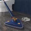 Imitation hand-twist triangular mop-free hand-washing twisting water mop wet and dry dual-use lazy mop indoor window-cleaning triangular mop Navy