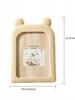 5x7 Photo Picture Frame In Plastic Wood Style For Wall And Table Display, Cartoon Home Decor