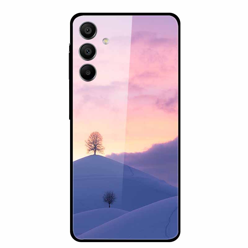 For Samsung Galaxy A16 5G Tempered Glass Case Back Cover Hard Phone Cases for SamsungA16 6.7" Fundas Fashion Protector New Coque