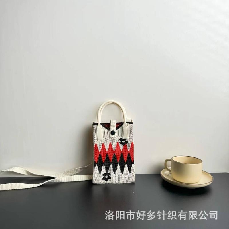 Премиальный сенсорный ns сумка для мобильного телефона новая мультяшная вязаная сумка дофаминовая ниша универсальная сумка-мессенджер через плечо сумочка