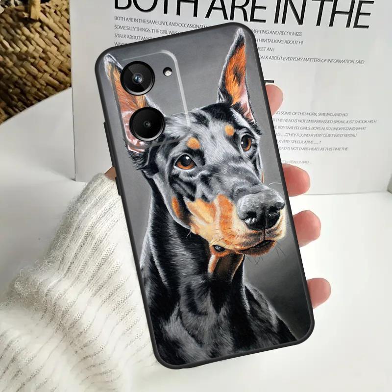 Dachshund Doberman Dog For Realme 15 10 11 12 13 14 Pro Plus C65 C67 C63 C61 C55 C51 C53 C35 C75 GT6 GT7 Pro Case