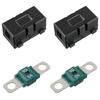 2 X Ans Car Fuse Holder And 2 X High Current Bolt On Midi Fuses 40A Amp For Cars Trucks Vehicles