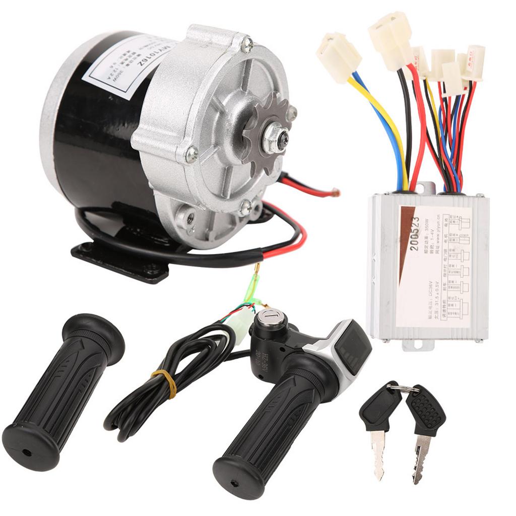 36 В 350 Вт EBike Brush Motor Controller Square Screen Electric Количество с ручкой газа