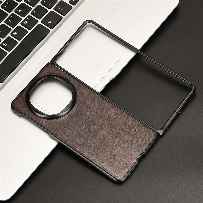 Для Mate X6 Litchi Grain Leather Skin Pattern PU и PC Book Cover Для Mate X6 Противоскользящая защитная задняя крышка